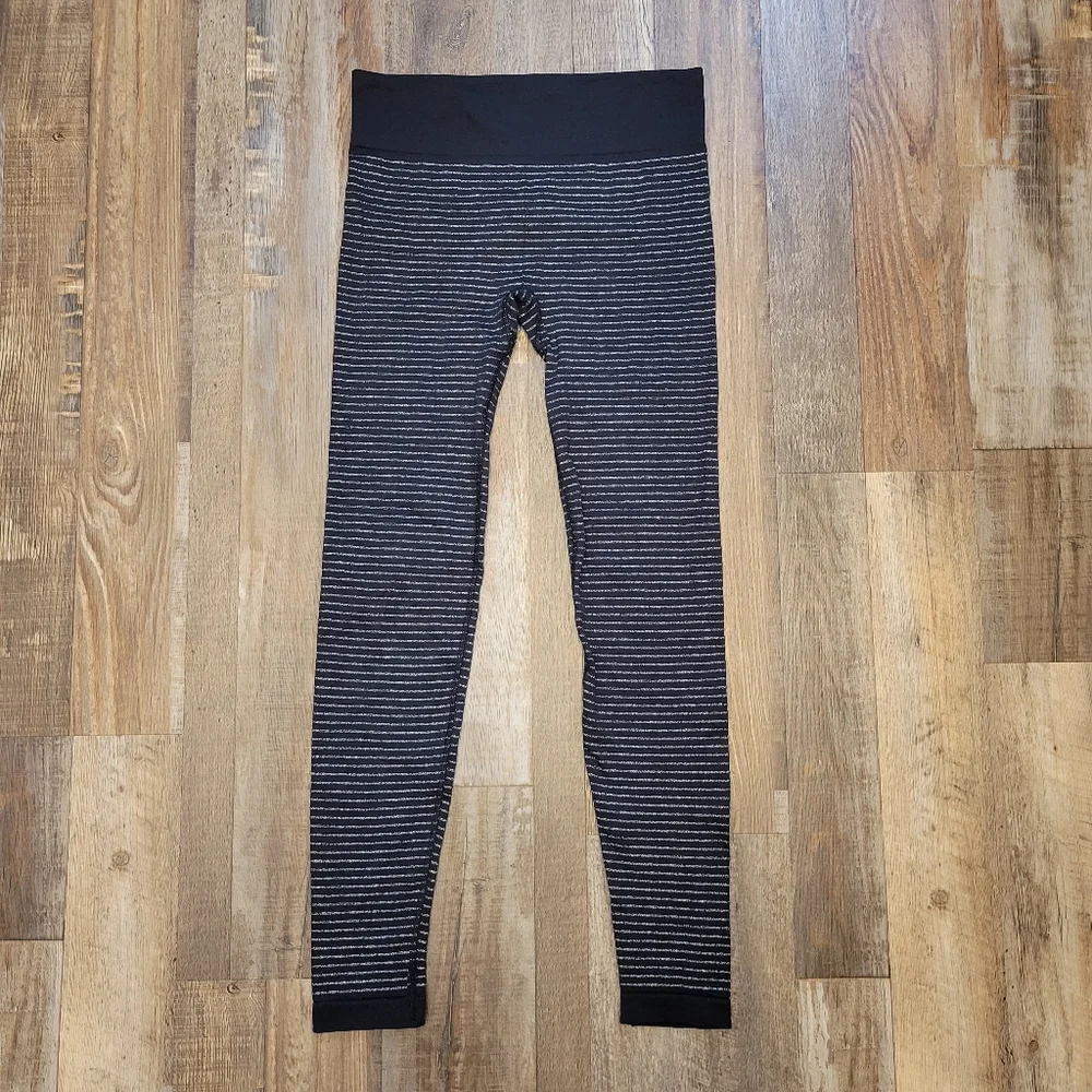 Athleta Shimmer Striped Seamless Tights - Picture 2 of 5